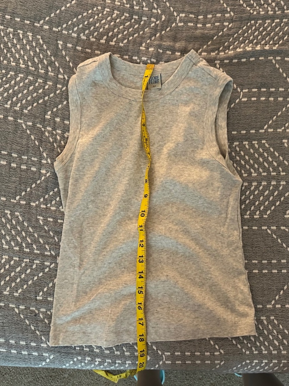 Bundle 2 Flore Flore Esme Tanks Grey (X-Small) and Sky Blue (Small) - Picture 6 of 9